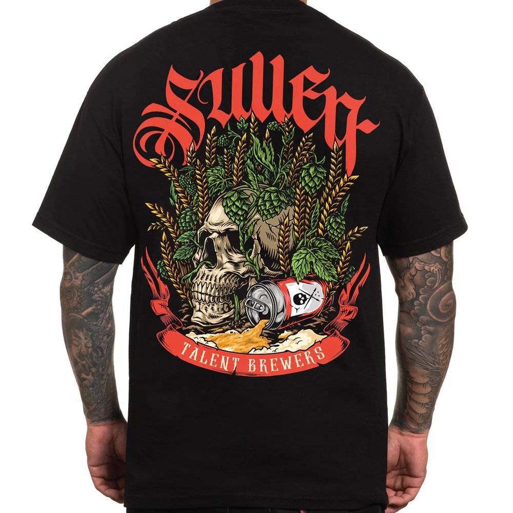 Sullen Art Collective Barley Skull Standard SCM4931 Short Sleeve Men`s T-shirt